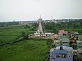 View of the temple from an elevated platform