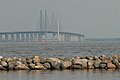 Die Öresundbrücke, gesehen von Dragør
