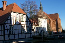 Town hall and church