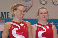 Olympiasiegerin Rosannagh McLennan (rechts) und die Viertplatzierte Karen Cockburn (CAN)