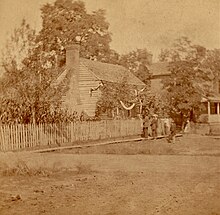 The Old Tailor Shop, which Ex-Pres. Johnson once occupied astailor, by L.W. Keen