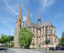 Kerk gezien vanuit het zuidoosten