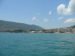 Άποψη της πόλης από την Αδριατική Θάλασσα