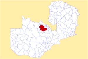 District location in Zambia