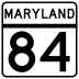 Maryland Route 84 marker