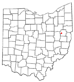 Location of Dellroy, Ohio