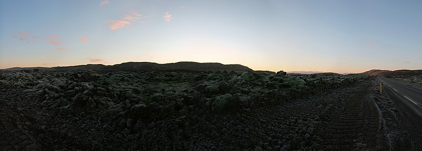 Panorama of Grábrókarhraun