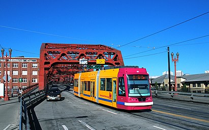 United Streetcar-built tram built for Portland under license from Škoda