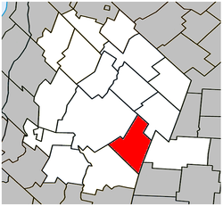 Location within Les Maskoutains RCM.