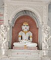 Idol of Simandhar at Shri Bibrod Adinath Jain Shwetamber Tirth, Bibdod, Ratlam, Madhya Pradesh, India