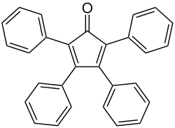 Strukturformel von Tetraphenylcyclopentadienone