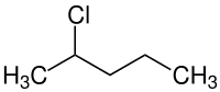 Strukturformel von 2-Chlorpentan