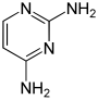 Struktur von 2,4-Diaminopyrimidin