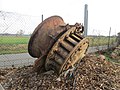 Ausgebaute Francis-Schacht-Turbine, Laufrad mit Schaufeln