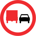 No overtaking by lorries