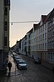 Blick durch die Eupener Straße von der Ecke zur Glesener Straße aus