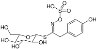 Strukturformel von Glucosinalbin