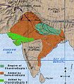 Pataliputra as a capital of Gupta Empire. Approximate greatest extent of the Gupta Empire.