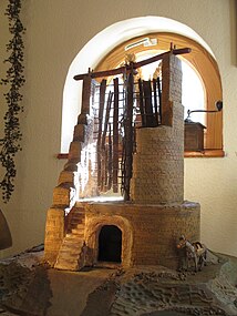Afghanische Horizontalwindmühle, Modell, Mühlenmuseum Hiesfeld[4]