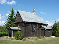 Wooden church of Saint Mark called "Diabełek" what means ... Little Devil. Built 1765.