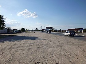 Hauptstraße von Ondangwa mit Blick Richtung Oshakati (2011)