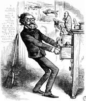 Interior Secretary Schurz cleaning house, Harper's Weekly, January 26, 1878