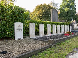 De negen graven op begraafplaats Tereken