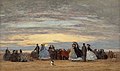Villerville‘deki plaj, 1864. tuval üzeri yağlıboya. National Gallery of Art, Washington D.C. (Zoomview).