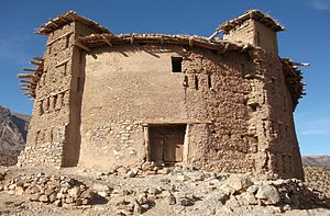 Durch seinen kreisrunden Grundriss unterscheidet sich der Agadir Sidi Moussa von allen Agadiren Marokkos. In seinem Innern befinden sich sowohl Speicherkammern als auch das Grab eines „Heiligen Mannes“. Das Bauwerk kann somit gleichermaßen als Agadir (Speicherburg) wie auch als Marabout bezeichnet werden.