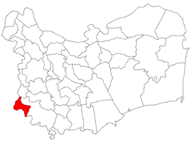 Location in Tulcea County