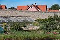 Feldseite der Stadtmauer am Oberen Mauerweg mit vorgelagerten Gärten