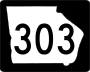 State Route 303 marker