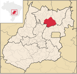 Location of Niquelândia in the State of Goiás