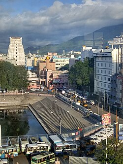 Stadtzentrum von Tirupati und Tirumala Hills