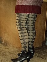 Groene argyle leggings