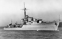 HMSAS Simon van der Stel (Photo when still named HMS Whelp underway on the Tyne, 1944)