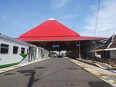 Kanopi Stasiun Mojokerto tahun 2021