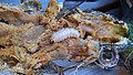 Another detail shot of borer in a zucchini stem