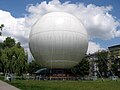 Tethered helium balloon in Krakow, Poland