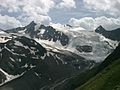 Wilder Pfaff (links), Zuckerhütl (Mitte), Aperer Pfaff (rechts) von Norden