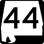 Straßenschild der Alabama State Route 44