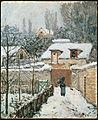 Alfred Sisley: Schnee in Louveciennes