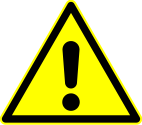 DIN 4844-2 Warnung vor einer Gefahrenstelle D-W000