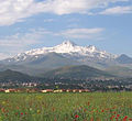 Erciyes'in zirvesinin kuzeyden görünüşü.