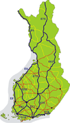Finlandiya'da E-yolları ağı