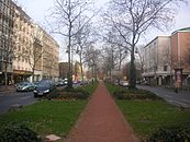 Heinrich-Heine-Allee in nördlicher Richtung