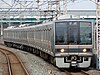 A 207 series EMU on a Katamachi Line local service in 2009