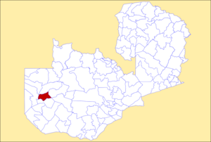 District location in Zambia