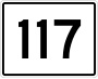 State Route 117 marker