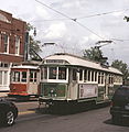 Wagen 454 (ex-Melbourne) und 1979 (Brill-Nachbau)